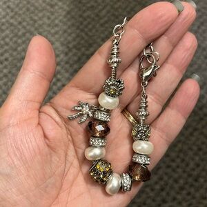 Silver charm bracelet